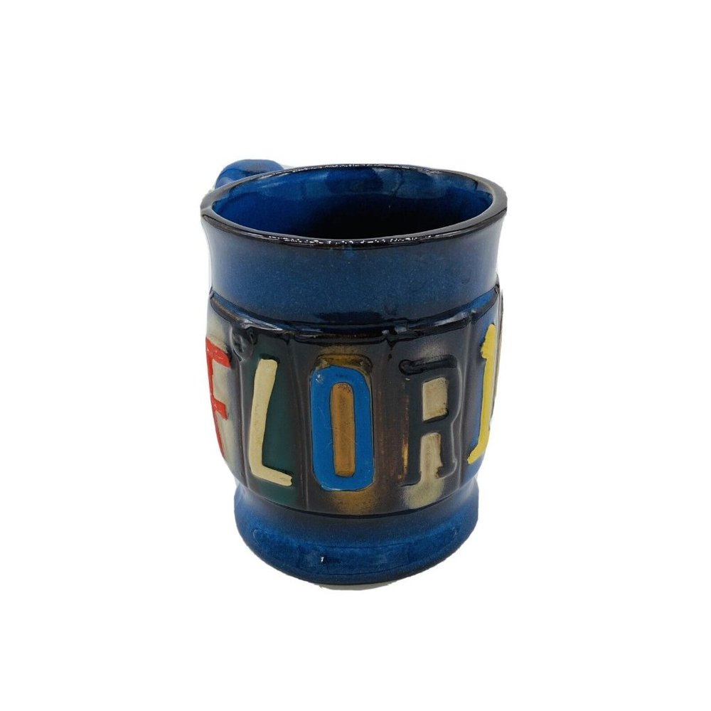 Florida Blue Souvenir Coffee Mug Colorful Collectible XL A